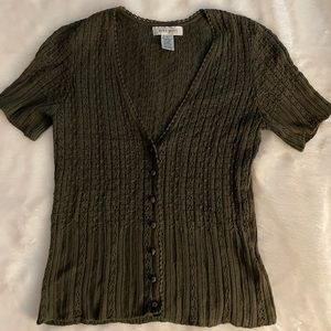 Nine West Green knitted Top